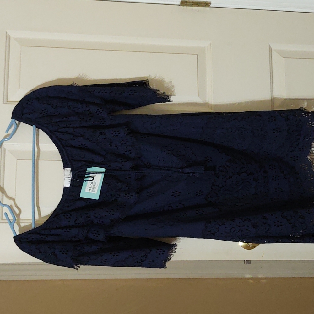 Eiffel Designs mini off shoulder tier lace dress!